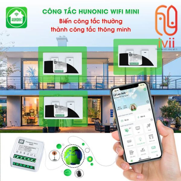 Công tắc Hunonic Wifi Mini