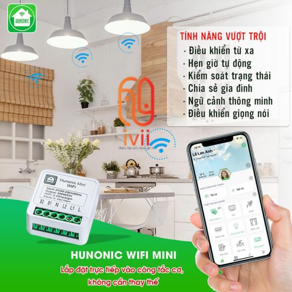 Công tắc Hunonic Wifi Mini