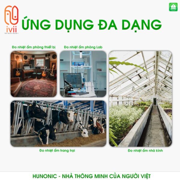 Cảm biến nhiệt độ độ ẩm Hunonic- Hàng chính hãng- Bảo hành 12 tháng