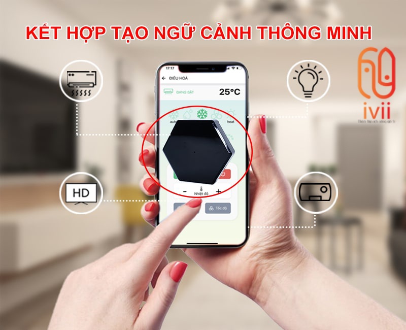 Bộ điều khiển Tivi, Điều Hoà qua điện thoại, Hunonic IR Smart